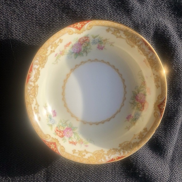 Hand Crafted Treasure Candle With Gemstones /Vintage Noritake Bone China Teacup - Picture 3 of 7